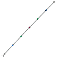 Bracelet Damiata Gioielli in Or blanc Zircone 988/5/102 - 988/5/102